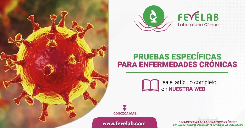 PRUEBAS ESPECÍFICAS PARA ENFERMEDADES CRÓNICAS Son aquellas que se realizan con el fin de detectar una enfermedad crónica en una etapa temprana. Estas pruebas son una parte esencial para el diagnóstico, el tratamiento y la prevención de enfermedades crónicas. Algunas de las pruebas más comunes incluyen: mediciones de presión arterial, mediciones de glucosa, mediciones de colesterol y mediciones de índice de masa corporal (IMC). Las pruebas específicas para enfermedades crónicas son importantes porque permiten a los médicos identificar y tratar la enfermedad en sus etapas iniciales. Esto puede ayudar a evitar el desarrollo de complicaciones en el futuro y mejorar la calidad de vida de los pacientes. Algunas de estas pruebas también pueden ayudar a los médicos a determinar si los pacientes están en riesgo de desarrollar enfermedades crónicas. Exámenes para detectar enfermedades: Los exámenes son una herramienta fundamental para detectar enfermedades y mantenerse saludable. La palabra clave es «exámenes para detectar enfermedades». Existen diferentes tipos de exámenes que se pueden utilizar para detectar enfermedades, como: • Análisis de sangre: Esta prueba de laboratorio se utiliza para detectar enfermedades infecciosas, anemia, diabetes, y muchas otras condiciones. Esta prueba se puede realizar en una clínica o laboratorio. • Tomografía computarizada: Esta prueba se usa para detectar tumores, cálculos renales, cardiopatías, y patologías como el infarto de miocardio. Esta prueba se realiza en una clínica o hospital. • Radiografía: Esta prueba se utiliza para detectar fracturas, enfermedades pulmonares, y otras enfermedades relacionadas con el sistema esquelético y los pulmones. Esta prueba se realiza en una clínica o hospital. • Ecografía: Esta prueba se utiliza para detectar enfermedades del sistema cardiovascular, renal, hepático, y otros órganos. Esta prueba se realiza en una clínica o hospital. • Resonancia magnética: Esta prueba se utiliza para detectar enfermedades del sistema cardiovascular, renal, hepático, y otros órganos. Esta prueba se realiza en una clínica o hospital.